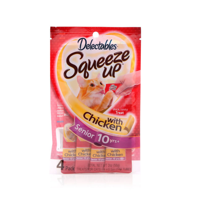 Delectables™ Squeeze Up™ Senior 10+ Chicken 4 Count Hartz