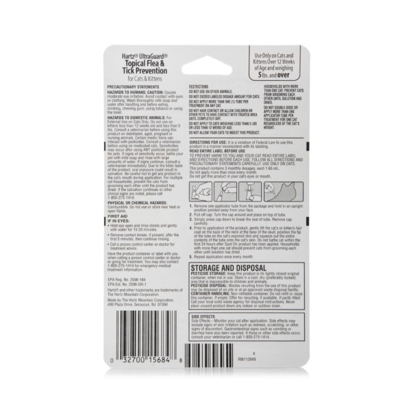 Hartz® UltraGuard® Topical Flea and Tick Prevention for Cats Hartz