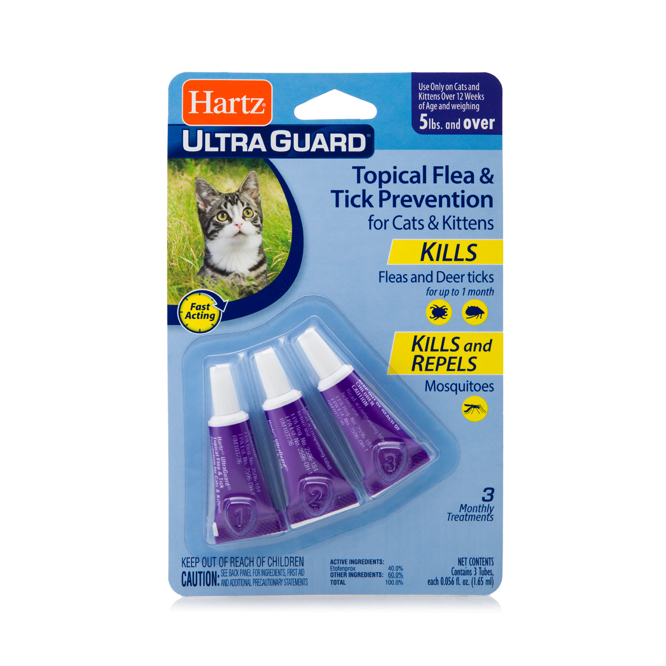 hartz ultraguard one spot for cats and kittens instructions