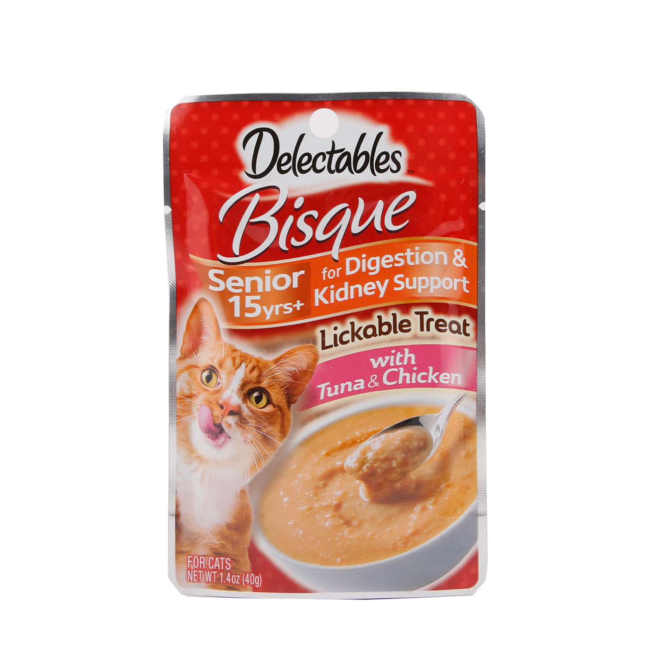 Delectables Lickable Treat Bisque Senior 15 Hartz