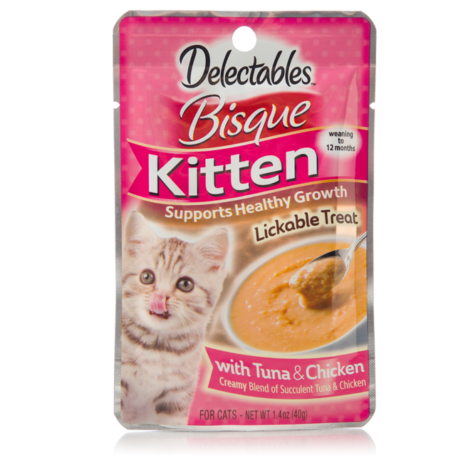 Delectables™ Lickable Treat Bisque Kitten Tuna & Chicken Hartz