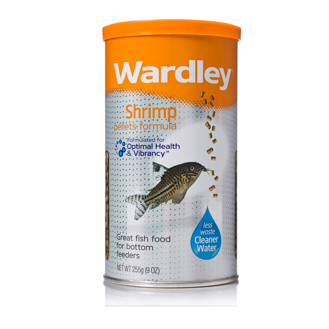 Wardley Shrimp Pellets Formula Fish Food For Bottom Feeders 9oz