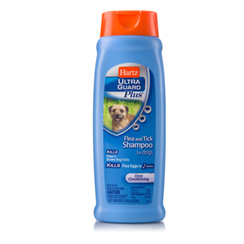 Hartz® UltraGuard Plus® Flea & Tick Deep Conditioning Shampoo for Dogs. Hartz SKU#3270002379.