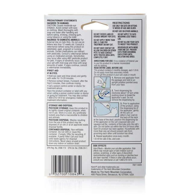 Hartz Ultraguard Pro Flea And Tick Drops For Cats Hartz
