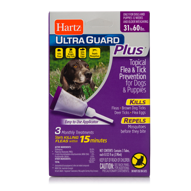 Ultraguard Topical Flea And Tick Prevention Hartz® UltraGuard Plus® Topical Flea and Tick Prevention for Dogs and