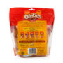 Hartz Oinkies bacon flavor wrap. Back of package. Hartz SKU# 3270015485