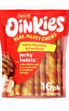 Hartz Oinkies real meaty chews jerky twists dog treat. 16 pack.