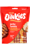 Hartz Oinkies Porkalicious jerky twists pork dog treat. 16 pack.