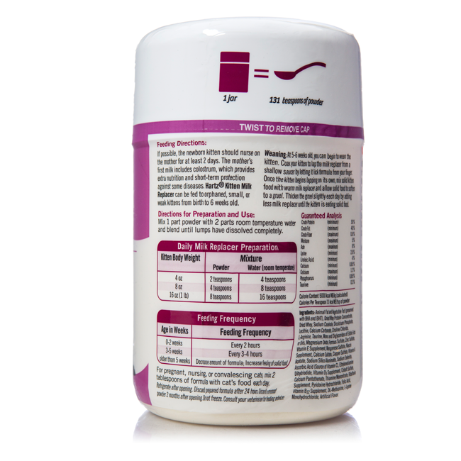 hartz kitten milk replacer