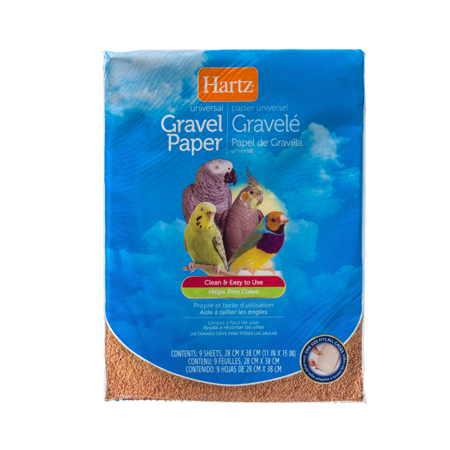 Hartz Universal Gravel Paper With Limestone For All Birds Cages