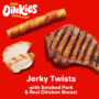 Hartz Oinkies Jerky Twists are made with smoked pork and chicken breast.