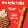 Hartz Oinkies Jerky Twists, with 100% real chicken. Wrapped around a savory baked core.