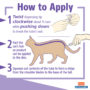how to apply cat flea treatment