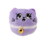 Purple cat toy with silver vine and catnip.