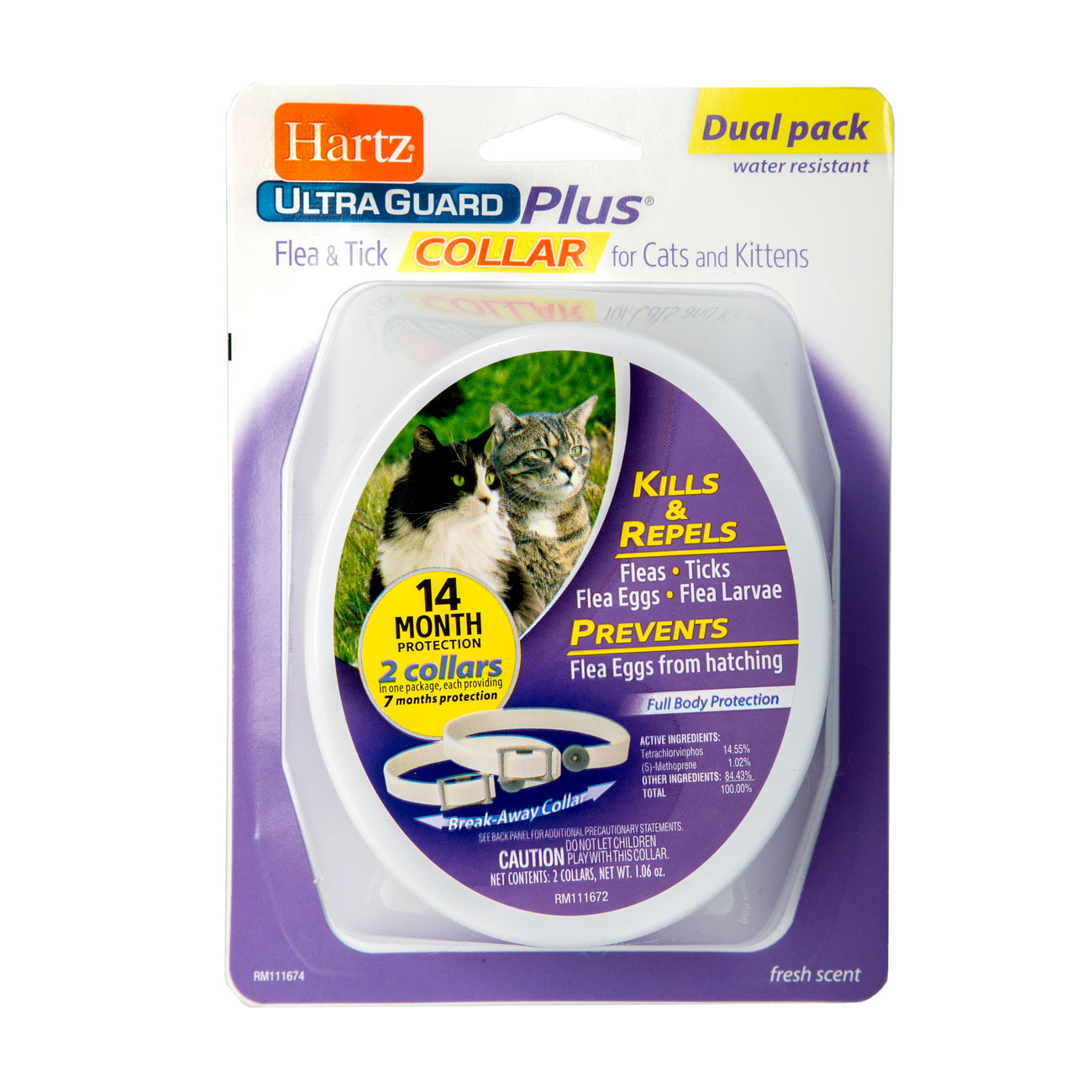 Hartz® UltraGuard® Plus Flea & Tick® Collar for Cats and Kittens 2