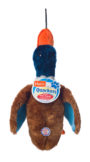 Blue duck shaped squeaky toy for dogs, Hartz SKU 3270005445