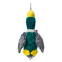 A green feathered chewing toy for dogs, Hartz SKU 3270005445