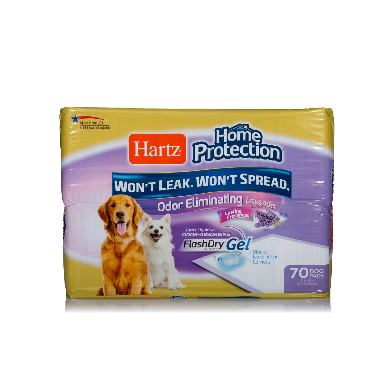 Hartz® Home Protection™ Odor Eliminating Dog Pads 70 Count Lavender