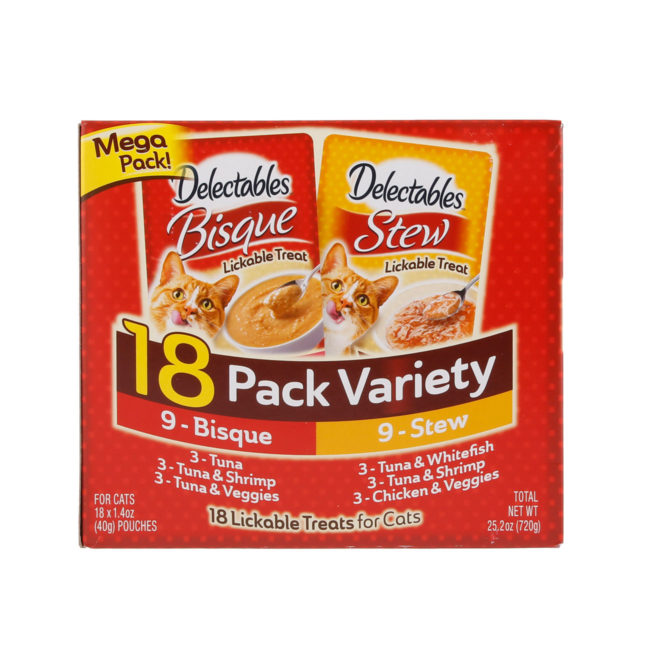 Delectables™ Lickable Treat Stew & Bisque Variety 18 Pack Hartz