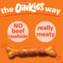 Hartz Oinkies chew bone. Contains no beefhide and is real meaty.