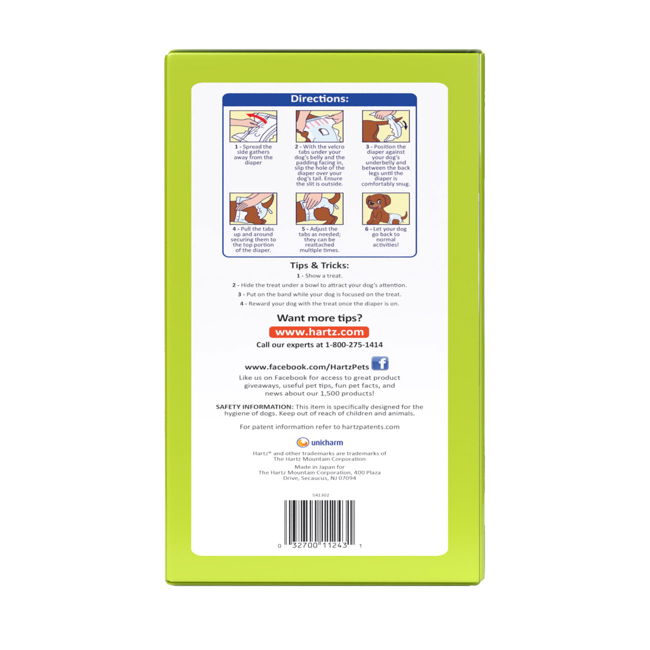 Hartz® Disposable Dog Diapers with FlashDry® Gel Technology 32ct Hartz