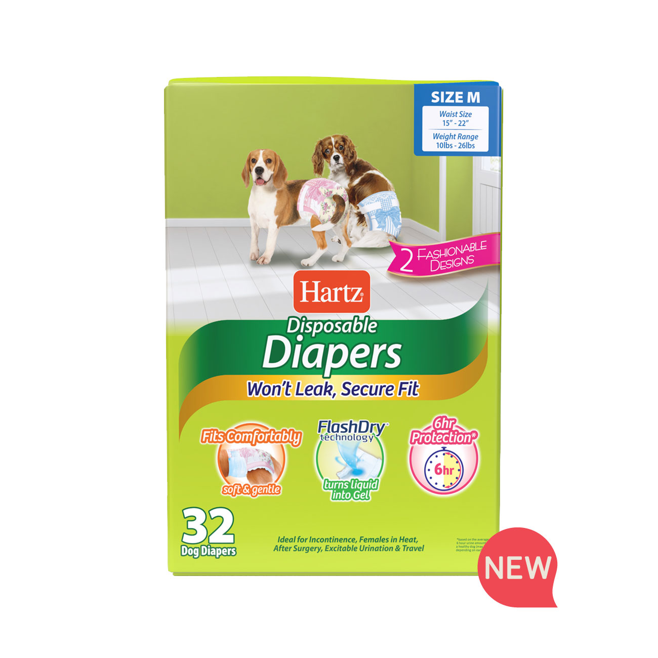 medium dog diapers