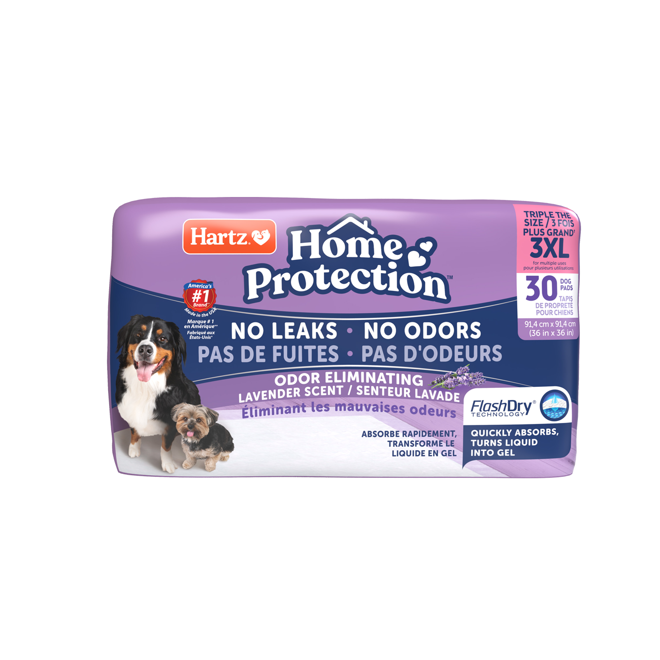 Hartz Home Protection 3XL Odor Eliminating Dog Pads 30 Count Hartz