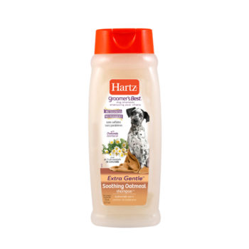 Hartz Groomer's Best soothing oatmeal shampoo for dogs. SKU# 3270097928. Learn more about dog shampoo and dog grooming.