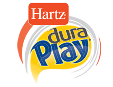 Hartz Dura Play logo. Durable dog toys for puppies.