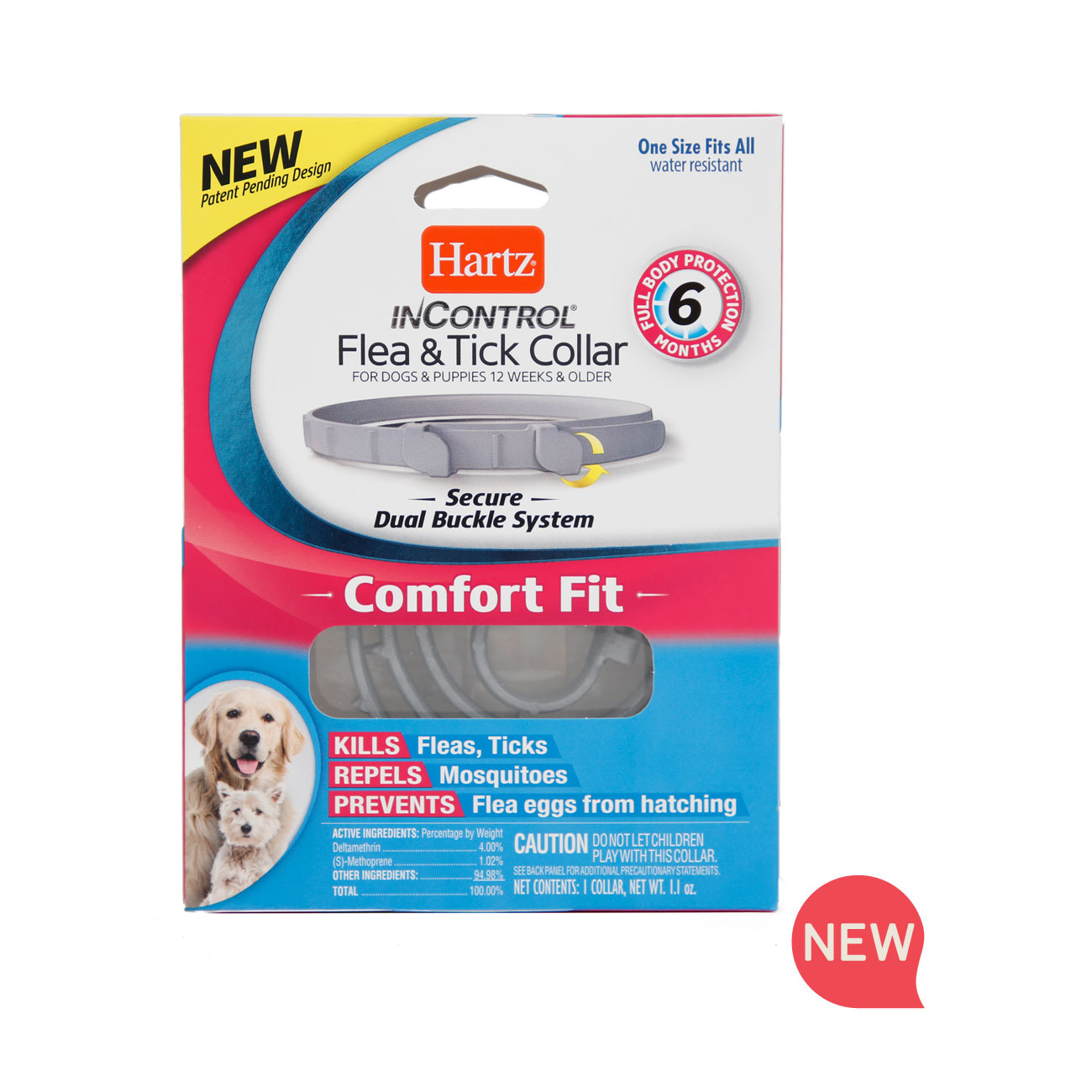 Hartz InControl Flea & Tick Collar for Dogs and Puppies Hartz