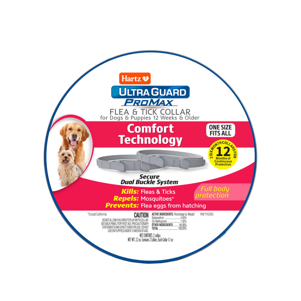 Hartz UltraGuard ProMax Flea & Tick Collar for Dogs & Puppies Gray