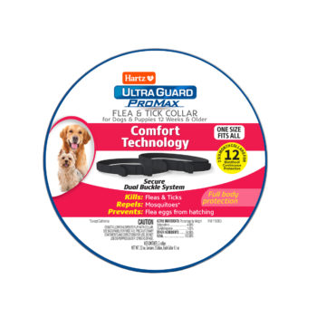 Hartz Promax Flea and tick collar for dogs. Black. Hartz SKU# 3270011372
