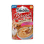 Delectables lickable treat, bisque, chicken & cheese cat treat. Front of package. Hartz SKU#3270011367