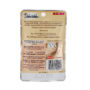 Delectables Lickable Treat Savory Broths for cats chicken wet cat treat. Back of package. Hartz SKU# 3270012001.