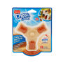 Hartz Chew N Clean tri-pont dog toy. Front of dental dog treat package. Hartz SKU# 3270012004.