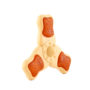 Hartz Chew N Clean tri-point dog toy. Angled photo of dental dog toy. Hartz SKU# 3270012005.