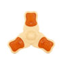 Hartz Chew N Clean tri-point dog toy. Front of dental dog treat out of package. Hartz SKU# 3270012005.