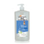 Hartz groomer's best professionals anti-dandruff dog shampoo. Pump bottle, 32oz.. Front of bottle. Hartz SKU# 3270012045