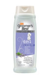 Hartz groomer's best professionals 6 in 1 dog shampoo. Front of bottle. Hartz SKU# 3270011374