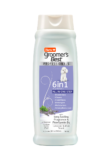 Hartz groomer's best professionals 6 in 1 dog shampoo. Front of bottle. Hartz SKU# 3270011374