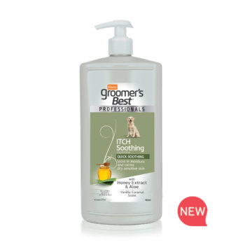 New! Hartz Groomer's Best Professionals itch soothing dog shampoo. Hartz SKU# 3270012044