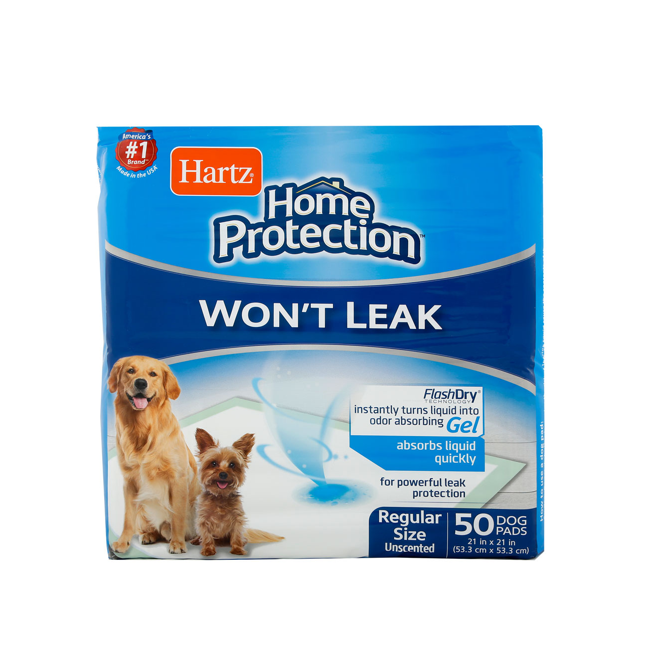 Hartz® Home Protection™ Odor Eliminating Dog Pads 50 Count - Unscented 