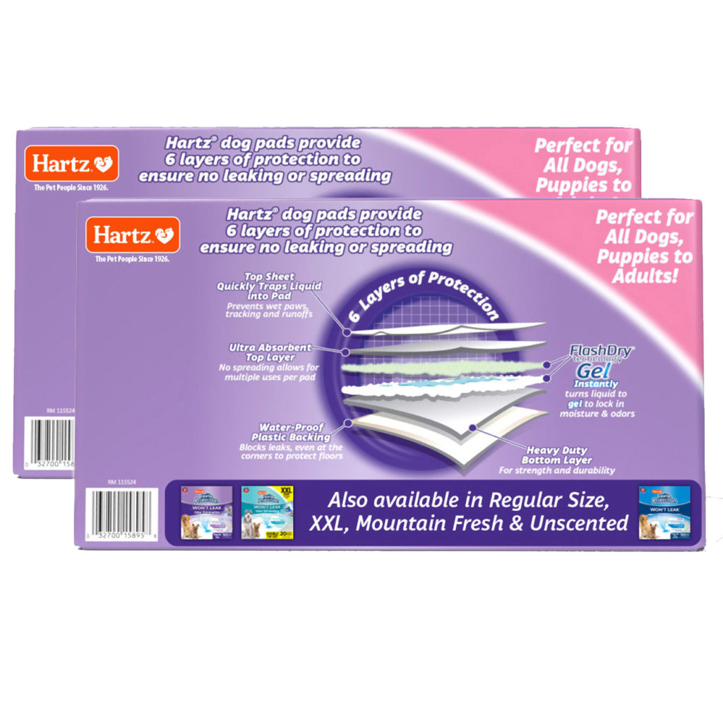 Hartz® Home Protection™ 3XL Odor Eliminating Dog Pads 60 Count Hartz