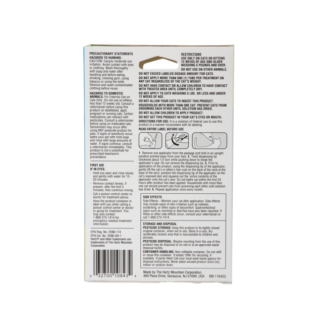Hartz® UltraGuard Pro® Flea and Tick Drops for Cats