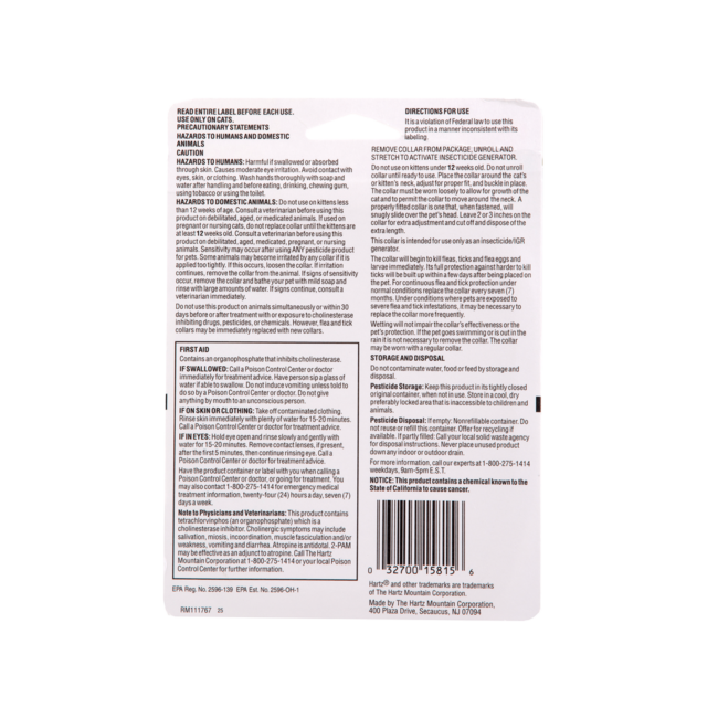 Hartz® UltraGuard® Plus Flea & Tick® Collar for Cats and Kittens - 2 Pack