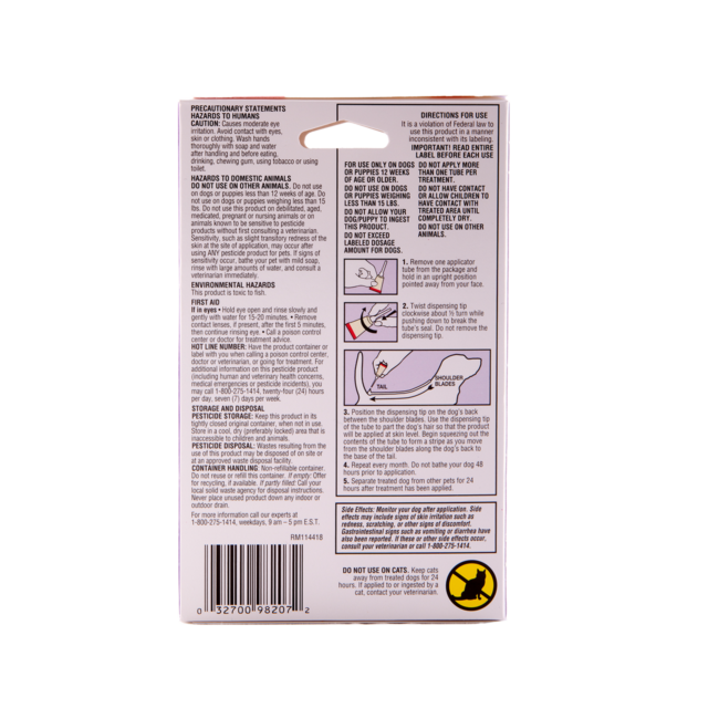 Hartz UltraGuard Plus topical drops come with 3 monthly doses.