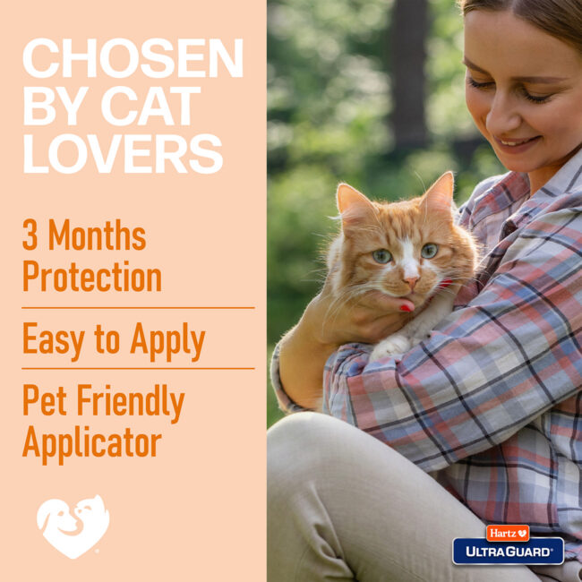 Flea drops chosen by cat lovers, easy to apply