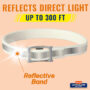 Reflective collar for fleas and ticks