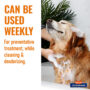 Weekly dog shampoo