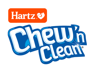 Hartz Chew'n Clean dog toys.